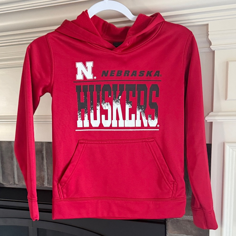 Nebraska Huskers Kids’ Red Hooded Sweatshirt
